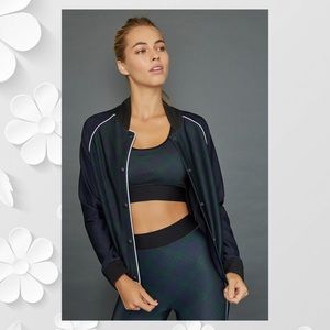 NWT Ultracore Raglan Plaid Stitch Bomber Jacket M